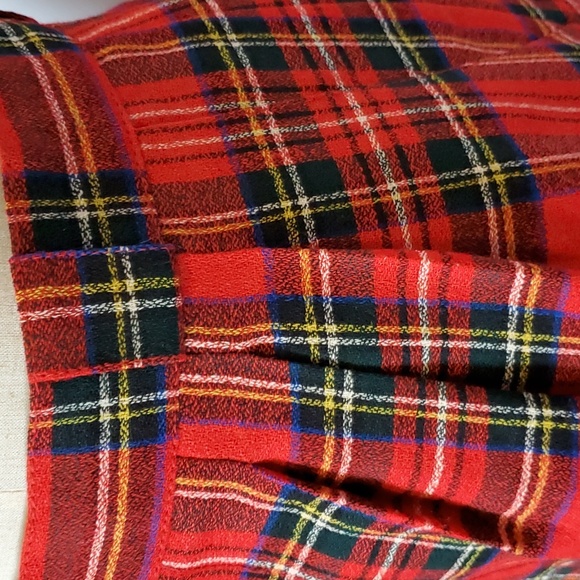 David N., M, vtg red plaid shorts, 80s - Picture 3 of 10